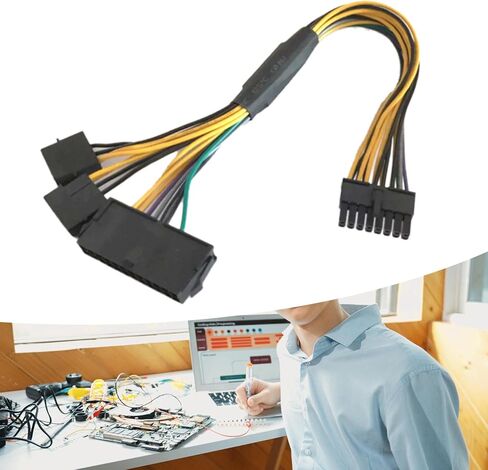 الموثوقية ATX24Pin إلى 16Pin محولات كابل لأجهزة الكمبيوتر اللوحات الأم كابل محول الطاقة 30 سنتيمتر تمديد إمدادات الطاقة in Kuwait