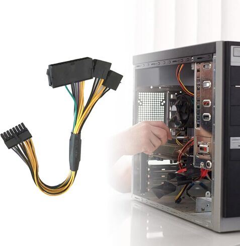 الموثوقية ATX24Pin إلى 16Pin محولات كابل لأجهزة الكمبيوتر اللوحات الأم كابل محول الطاقة 30 سنتيمتر تمديد إمدادات الطاقة in Kuwait