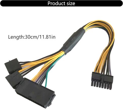 الموثوقية ATX24Pin إلى 16Pin محولات كابل لأجهزة الكمبيوتر اللوحات الأم كابل محول الطاقة 30 سنتيمتر تمديد إمدادات الطاقة in Kuwait