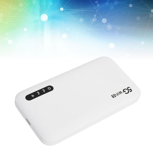 جهاز نقطة اتصال متنقلة 5G WiFi 6 متنقل عالي السرعة، تنزيل 2.77 جيجابت في الثانية، بطارية 6100 مللي أمبير في الساعة، يدعم 16 جهازًا، فتحة SIM نانو، للسفر والمنزل والمكتب in Kuwait