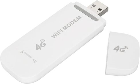 Focket Portable 4G Router, 4G LTE USB WiFi Modem Cordless Network Adapter with SIM Card Slot for Travel Business Outdoor in Saudi Arabia