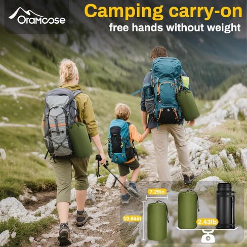 Double Sleeping Pad, Extra Thick 6 Inch Sleeping Pad for Camping 2 Person with Built-in Pillow & Foot Pump Ultralight Compact Inflatable Camping Mat for Backpacking Hiking Travel Tent Camp Gear Gifts in Kuwait