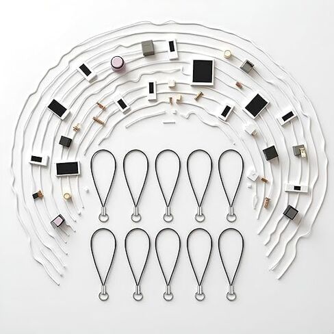 GANPUB 20Pcs Black Lanyard Cell Phone Charm Split Ring Strap, Clasp Lariat Cord Strap For Mobile Cell Phone/Mp3/Mp4/Usb Flash Drive//Keyrin Clever Design, Cell Phone Charms in Saudi Arabia