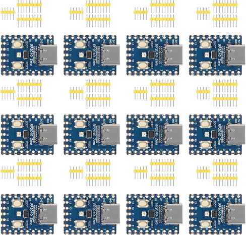 مجموعة مكونة من 12 قطعة من RP2040 - لوحات صفرية: متحكم RP2040 - لوحات تطوير PICO. مزود بمعالج Cortex M0+ ثنائي النواة بسعة 264 كيلو بايت وفلاش بسعة 2 ميجابايت. دبابيس غير ملحومة. in Saudi Arabia