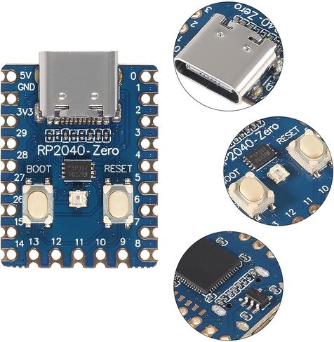مجموعة مكونة من 12 قطعة من RP2040 - لوحات صفرية: متحكم RP2040 - لوحات تطوير PICO. مزود بمعالج Cortex M0+ ثنائي النواة بسعة 264 كيلو بايت وفلاش بسعة 2 ميجابايت. دبابيس غير ملحومة. in Saudi Arabia