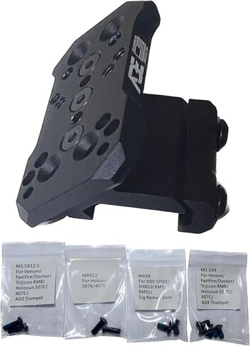 ADE 45 درجة إزاحة Picatinny Optic Mount - متوافق مع Trijicon RMR/SRO، Holosun 407C/507C/ESP Carry/407K، Vortex Viper/Venom Encycled، Burris Fastfire، Osight S، SE، X، K، & ADE RD3 Series Red Dot in Saudi Arabia