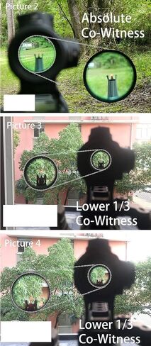 Ade Advanced Optics مطلق Cowitness Riser HIGH Mount - متوافق مع Doctor، Burris Fastfire، Vortex Venom / Viper Red Dot Sights in Saudi Arabia