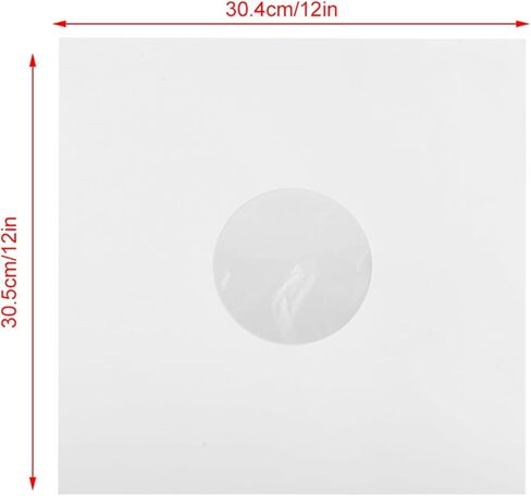 20 PCS 12 Inch White Paper Record Sleeves Anti Static Inner Sleeves for Records Protective Covers with Inner Bag in Saudi Arabia