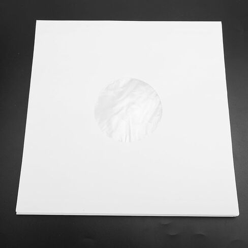 20 PCS 12 Inch White Paper Record Sleeves Anti Static Inner Sleeves for Records Protective Covers with Inner Bag in Saudi Arabia