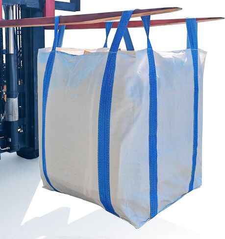 2 Pack FIBC Bulk Bag,2 Ton Bag,4400lbs SWL Safty Factor 3:1,35"L x 35"W x 43"H, Woven Polypropylene Bags,Duffle Top Flat Bottom,Heavy Duty Bulk Bags for Industry Agriculture in Saudi Arabia