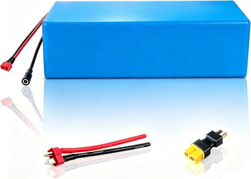 48V 10Ah Ebike Battery Scooter Lithium Battery with 20A BMS & Waterproof PVC Case, T-Plug/Support for 250-1000W DIY Projects in Saudi Arabia