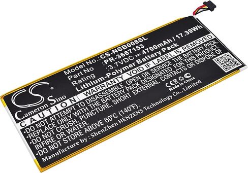 FITHOOD Battery Replacement for NABI DMTAB-NV08B, Dreamtab 8" Part NO PR-3667153 in Saudi Arabia