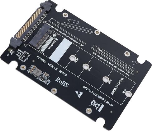 M.2 M Key NVMe to U.2 SFF 8639 SSD Adapter Efficient 64Gbps Converter, Enhanced Stability for Professional PC Builders in Saudi Arabia