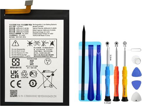 بطارية بديلة TLP038E1 لـ TCL Stylus 5G T779W، بطارية دورة 0 متوافقة مع TCL Stylus 5G T779W مع مجموعة أدوات الإصلاح in Saudi Arabia