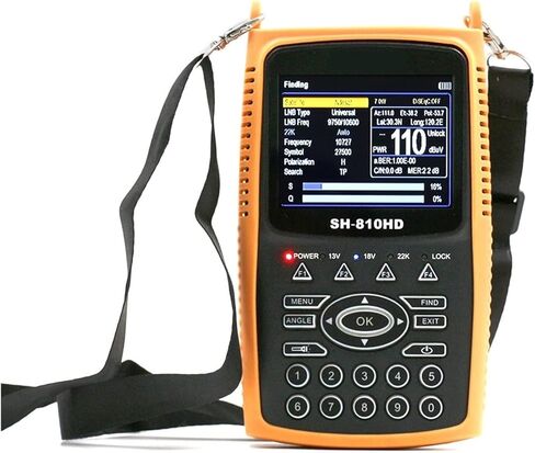 Digital Satellite Signal Meter Finder SH-810HD DVB-S2 & DVB-T2 Combo Digital Signal Finder Support CCTV 3.5 Inch TFT LCD Screen 8PSK 16APSK Digital Meter 810H (Color : Only S2 no T2 CCTV) in Saudi Arabia