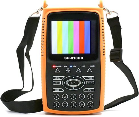 Digital Satellite Signal Meter Finder SH-810HD DVB-S2 & DVB-T2 Combo Digital Signal Finder Support CCTV 3.5 Inch TFT LCD Screen 8PSK 16APSK Digital Meter 810H (Color : Only S2 no T2 CCTV) in Saudi Arabia