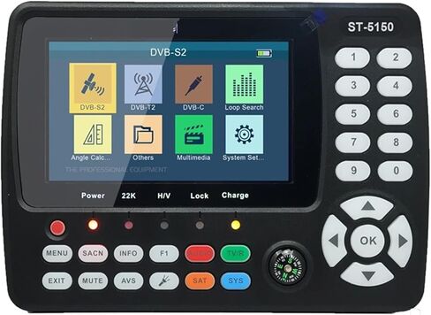 الرقمية إشارة الأقمار الصناعية متر الأصلي ST-5150 DVB-S2/T2/C كومبو HD الأقمار الصناعية مكتشف متر H.265 MPEG-2/MPEG-4 أفضل WS-6980 6933 6916 in Kuwait