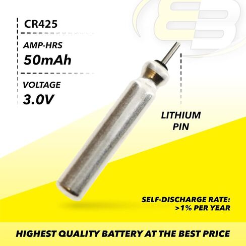3.0V Lithium LiMnO2 Battery CR425 Pin Shape Battery Fits Fishing Lure, Floats, Pole Lights, LED Flashers, Microphones, PDA Pens, Arrow nocks, Replaces BR425 in Saudi Arabia