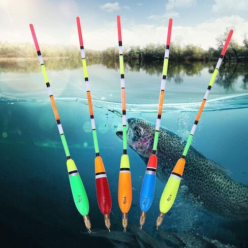 Balsa Wood Fishing Float Bobber for Angling with High Visibility Tail, Eco-Friendly Coating(4+2g) in Saudi Arabia