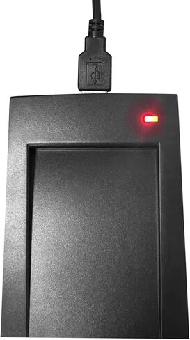 RFID Reader 125KHz/13.56Mhz Dual-Band RFID Card Reader for PC NFC Reader Support ISO14443-A/B Protocol, IC ID Card Protocol Contactless Card USB Port Compatible in Saudi Arabia