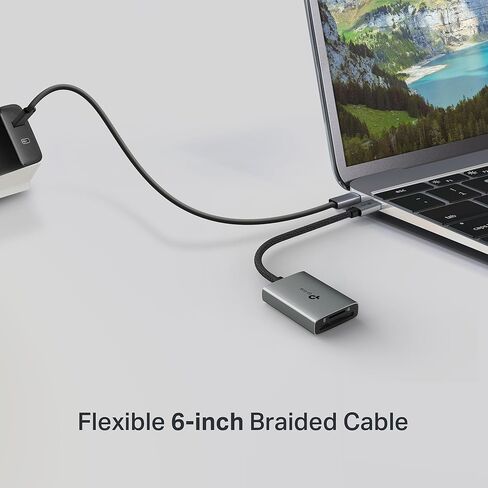 قارئ بطاقة SD من TP-Link USB C، قارئ بطاقة ذاكرة مزدوج الفتحة 3.0 من النوع C، محول كاميرا ألومنيوم بسرعة 5 جيجابت في الثانية، يدعم SD Micro SD SDXC SDHC UHS-I لهاتف iPhone 16/15 Pro Max MacBook، كمبيوتر محمول، Android والمزيد-UA430C in Saudi Arabia