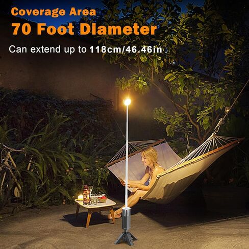 Rechargeable 20000mAh Camping Light, Telescopic Camping Lights, Collapsible Magnetic Camping Lantern with Stand IPX6 Waterproof Flashlights, Camping Lamp for Emergency, Hiking in Saudi Arabia