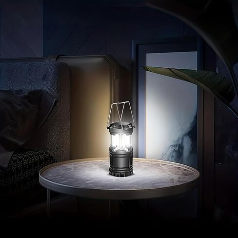 Portable LED Flashlight Super Bright Camping Lantern, Collapsible Emergency Flashlight for Outdoor Camping Hiking Power Outage, Battery Powered in Saudi Arabia
