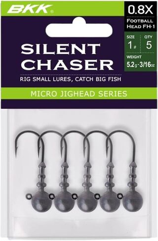 BKK Lures A-EA-2031 Silent Chaser - Football-Head - 1/2oz - 2/0, 4-Pack in Saudi Arabia
