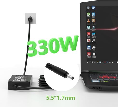 شاحن محول تيار متردد 330 واط 280 واط متوافق مع جهاز Acer Predator Helios Neo 16 18 14 300 500 700 PHN16-73 PH16-72 PH18-72 PHN18-72 Triton 14 16 300 500 Nitro 16 17 18 5 AN17-72 AN18-61 N20Q3 مزود الطاقة in Kuwait