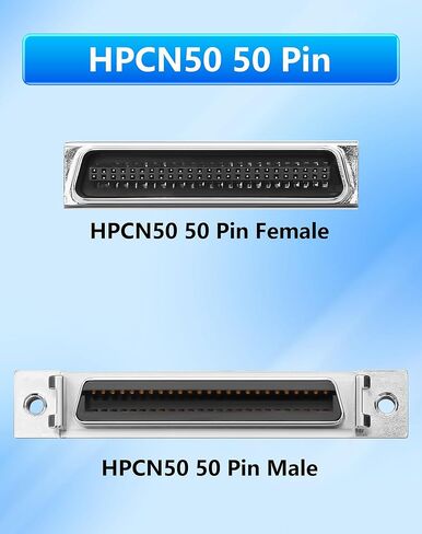 CERRXIAN HPCN50 50 Pin Male to Female SCSI Centronics Mini Adapter Connector in Saudi Arabia