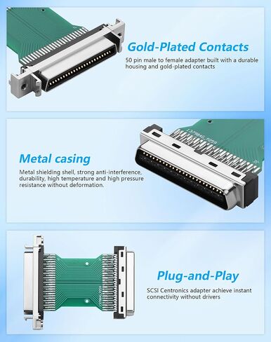 CERRXIAN HPCN50 50 Pin Male to Female SCSI Centronics Mini Adapter Connector in Saudi Arabia