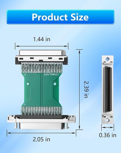 CERRXIAN HPCN50 50 Pin Male to Female SCSI Centronics Mini Adapter Connector in Saudi Arabia