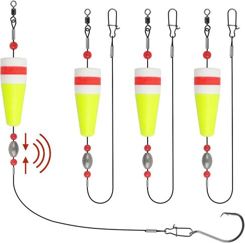 Popping Cork Fishing Weight Float Rig Fishing Bobbers Floats Rattle Popper Popping Corks for Saltwater, Redfish Flounder Speckled Trout Freshwater Saltwater Fishing Tackle in Saudi Arabia