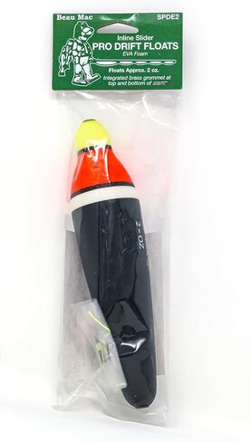 Beau Mac SPDE EVA Inline Slip Pro Drift Floats | High-Visibility Drift Fishing Bobber | Lightweight & Durable | Available in 1/8 oz-2oz Sizes | Hi-Vis Red Top in Saudi Arabia