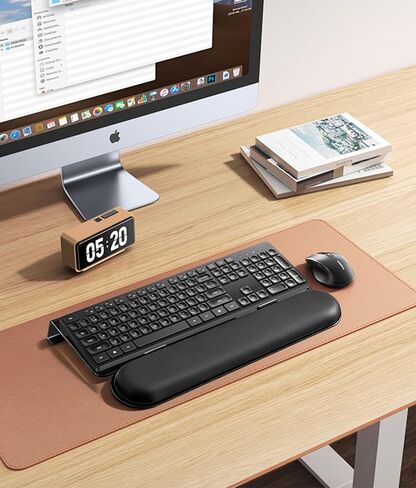 JIKIOU Computer Keyboard Wrist Rest Stand for Desktop, Keyboard Holder for Easy Typing with Wrist Pad for Office Desk Home School Clear Black in Saudi Arabia