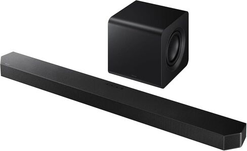 مكبر صوت Samsung B-Series HW-B400F 2.0ch مع صوت جهير مدمج ومكبر صوت تلفزيون مدمج وترقية صوت واضحة للأفلام والبرامج التلفزيونية والموسيقى ونظام الصوت المنزلي سهل الإعداد in Saudi Arabia