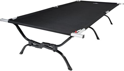 Teton Outfitter Camping Cot, Heavy-Duty Oversized Folding Cot for Adults, Comfortable Elevated Sleeping Bed, Easy Setup in Kuwait
