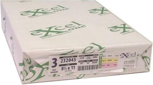 Alliance 232045 Excel One Carbonless Paper ، 8.5 × 11-3 جزء مستقيم/إلى الأمام (أبيض/كناري/وردي) ، 1670 مجموعات ، 5010 صفائح ، 10 رمادية (حالة كاملة) (10 مجموعات ، 1670 مجموعات) in Kuwait