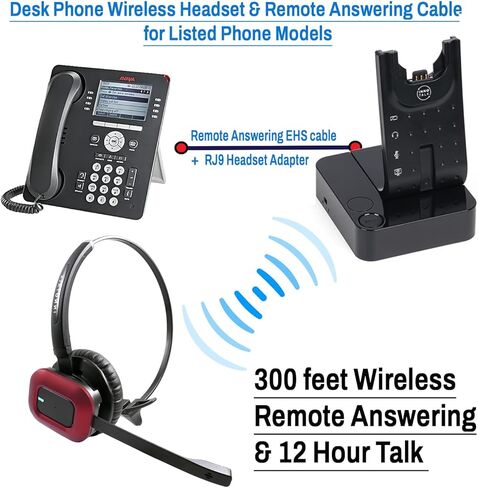 سماعة INNOTALK اللاسلكية للرد عن بعد متوافقة مع Avaya 9608، 9610، 9611، 9620، 9621، 9630، 9640، 9641، 9650، 9670 in Kuwait