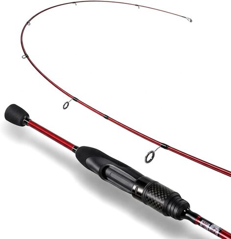 Eupheng Aerospin Ultralight Spinning Rod,6’0" 6’6",Ultra Light Fishing Rod Fast Action 2 Piece, Sensitive Carbon Fiber Rod for Trout Crappie Panfish, Stream River Lake in Saudi Arabia
