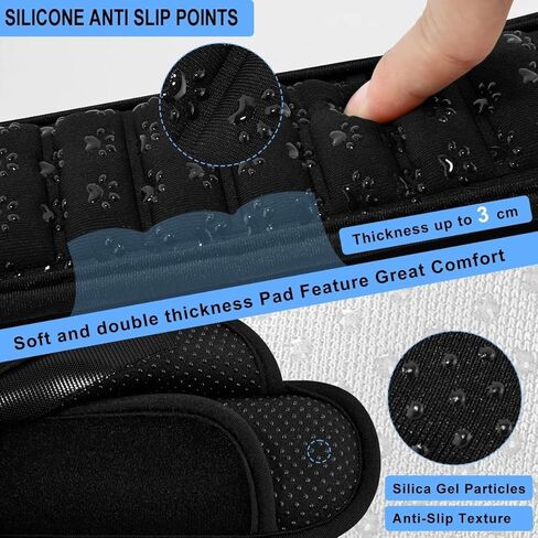 ZINMARK 2-Pack Ultra-Thick 3D Shoulder Pad, Dual-Side Anti-Slip Cushion for Luggage Bag Straps Crossbody Guitar Backpack, Long & Comfortable，Black in Kuwait