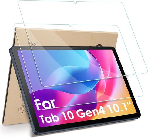 واقي شاشة Hianjoo مكون من قطعتين متوافق مع TCL Tab 10 Gen4 10.1 بوصة (الموديل: 8483A)، زجاج مقسى [وضوح HD] [9 صلابة] [مضاد للخدش] [سهل التركيب] in Saudi Arabia
