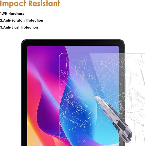 واقي شاشة Hianjoo مكون من قطعتين متوافق مع TCL Tab 10 Gen4 10.1 بوصة (الموديل: 8483A)، زجاج مقسى [وضوح HD] [9 صلابة] [مضاد للخدش] [سهل التركيب] in Saudi Arabia