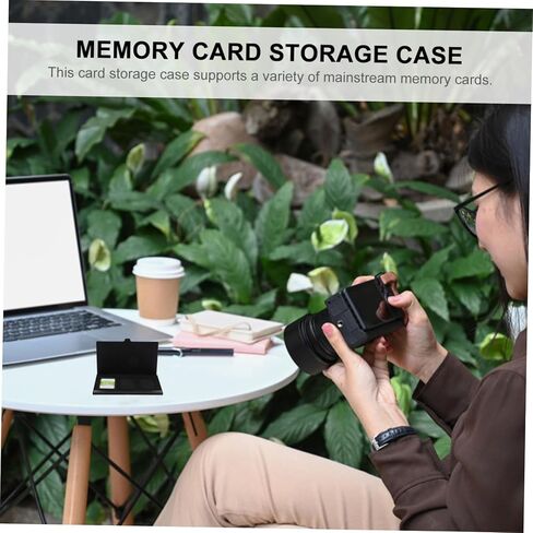 2pcs Portable Memory Card Storage Case for Secure Cards, Shockproof and Waterproof Holder, Black Compact Organizer for Photography and Travel Use in Saudi Arabia