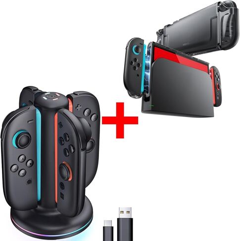 وفر 5% لشراء قاعدة شحن Mumba Nintendo Switch 2 Joy-Con وحقيبة Nintendo Switch 2 الشفافة in Saudi Arabia
