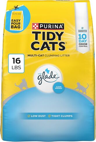 Purina Tidy Cats Clumping Multi Cat Litter, Glade Clear Springs - 38 lb. Box in Saudi Arabia