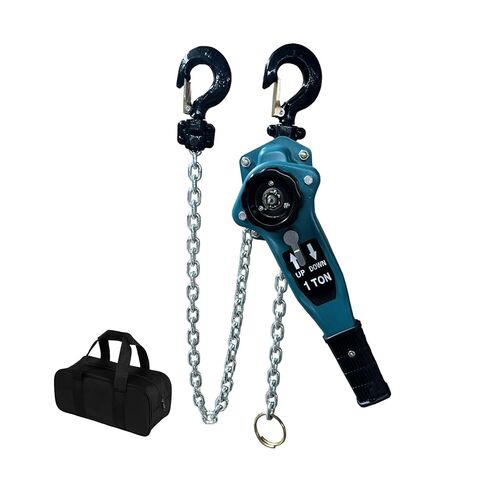 Manual Lever Chain Hoist 5ft Heavy Duty Manual Chain Hoist Block 3527.4 LBS Capacity Come Along with Storage Bag for Garage Workshop Construction Lifting【1.6t*1.5m】 in Saudi Arabia