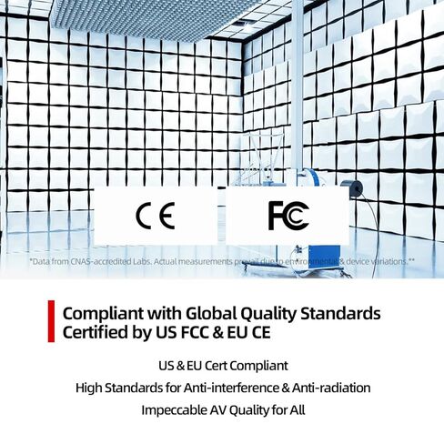 كابل HDMI 2.2 عالي السرعة للغاية، 96 جيجابت في الثانية، يدعم 16K/8K@120 هرتز/4K@240 هرتز، HDR الديناميكي، eARC، لأجهزة الكمبيوتر وأجهزة التلفزيون وأجهزة العرض والمزيد (1 متر/3.28 قدم) in Saudi Arabia