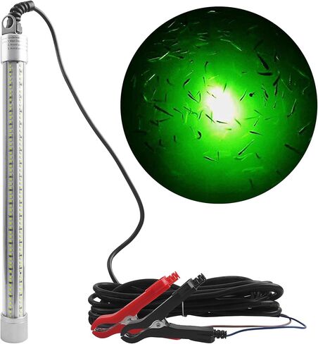 Underwater Fishing Light 80W 12V 40000 Lumens Green Attracting Fish Light LED Fishing Light Submersible Fish Finder Lamp IP68 Waterproof for Freshwater and Saltwater in Saudi Arabia