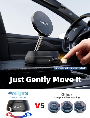 2026 Upgraded Vacuum Magnetic Phone Holder, [108+ LBS] Heavy Duty Suction Cup Car Phone Mount for Dashboard, Gym & Desk, MagSafe Car Mount for iPhone 17 16 15 Pro Max in Saudi Arabia